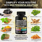 Green Seamoss & Shilajit Capsules - Elemental Vitality from Ocean & Mountain
