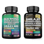 Green Seamoss & Shilajit Capsules - Elemental Vitality from Ocean & Mountain