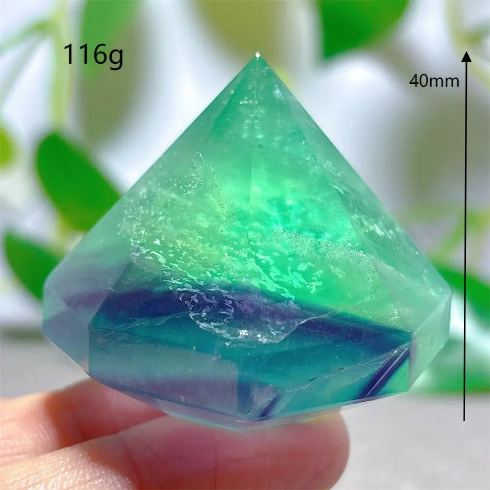 Rainbow Fluorite Flame – Natural Quartz Energy Crystal