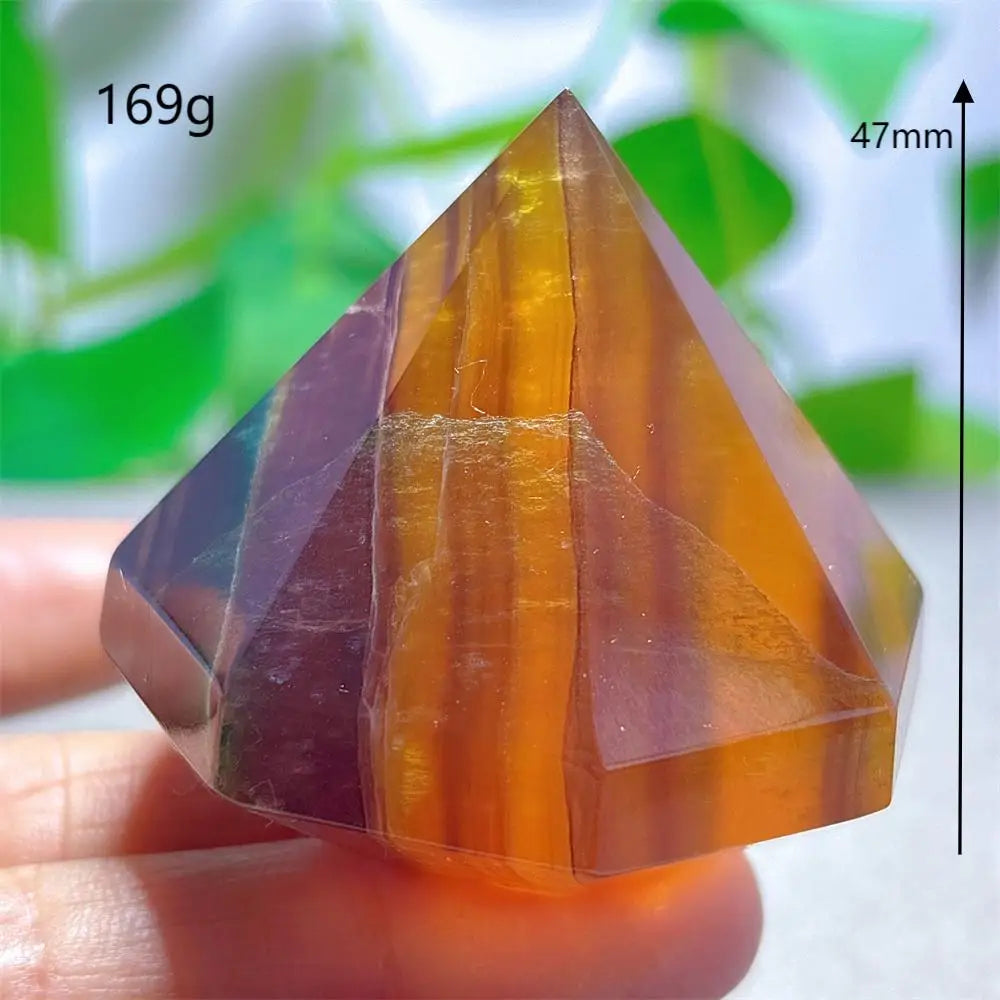 Rainbow Fluorite Flame – Natural Quartz Energy Crystal