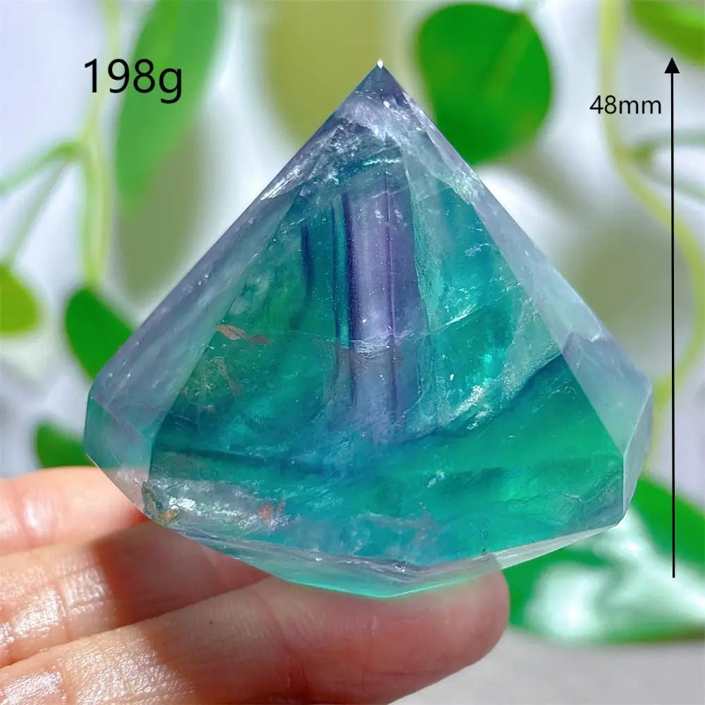 Rainbow Fluorite Flame – Natural Quartz Energy Crystal