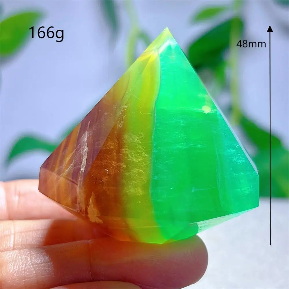 Rainbow Fluorite Flame – Natural Quartz Energy Crystal