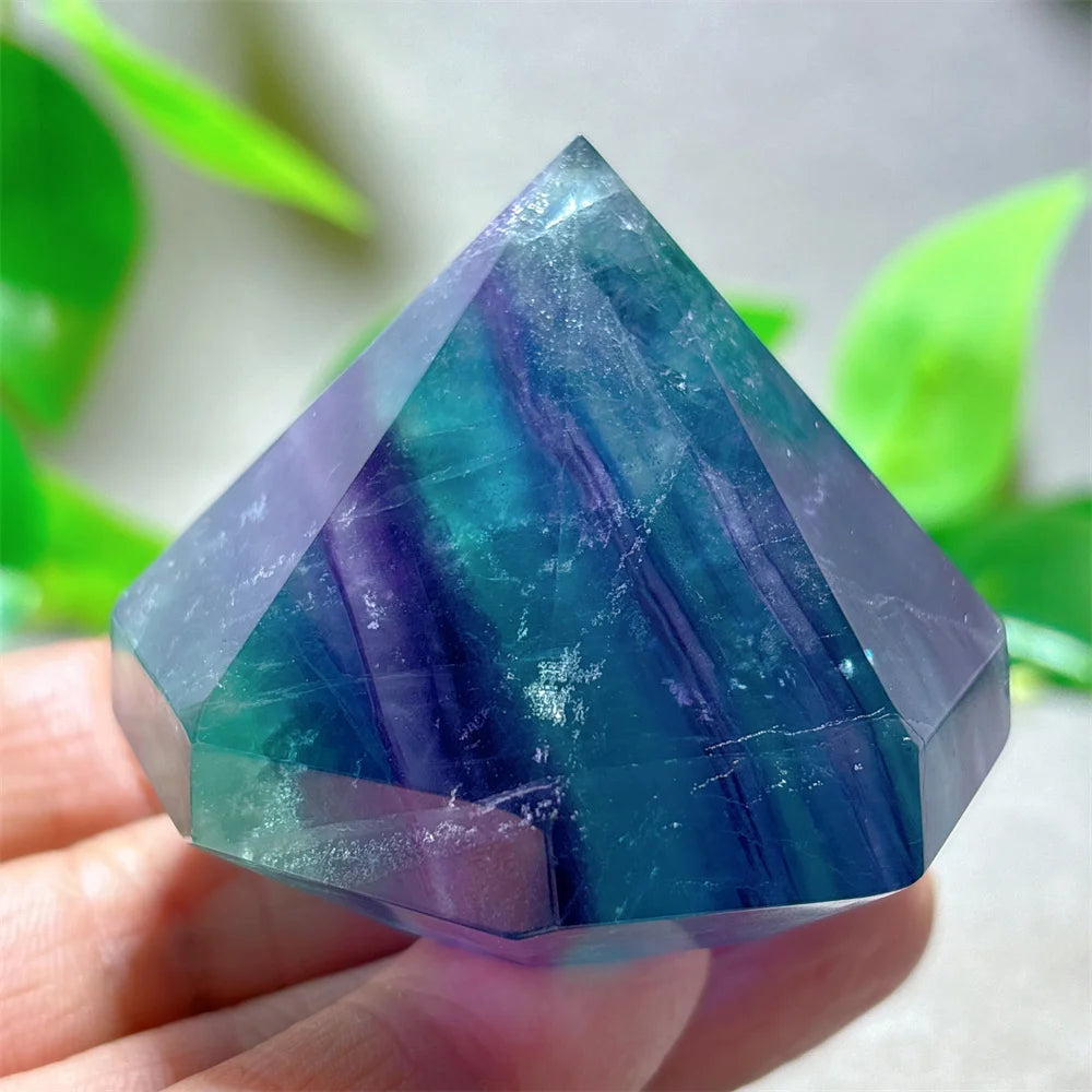 Rainbow Fluorite Flame – Natural Quartz Energy Crystal