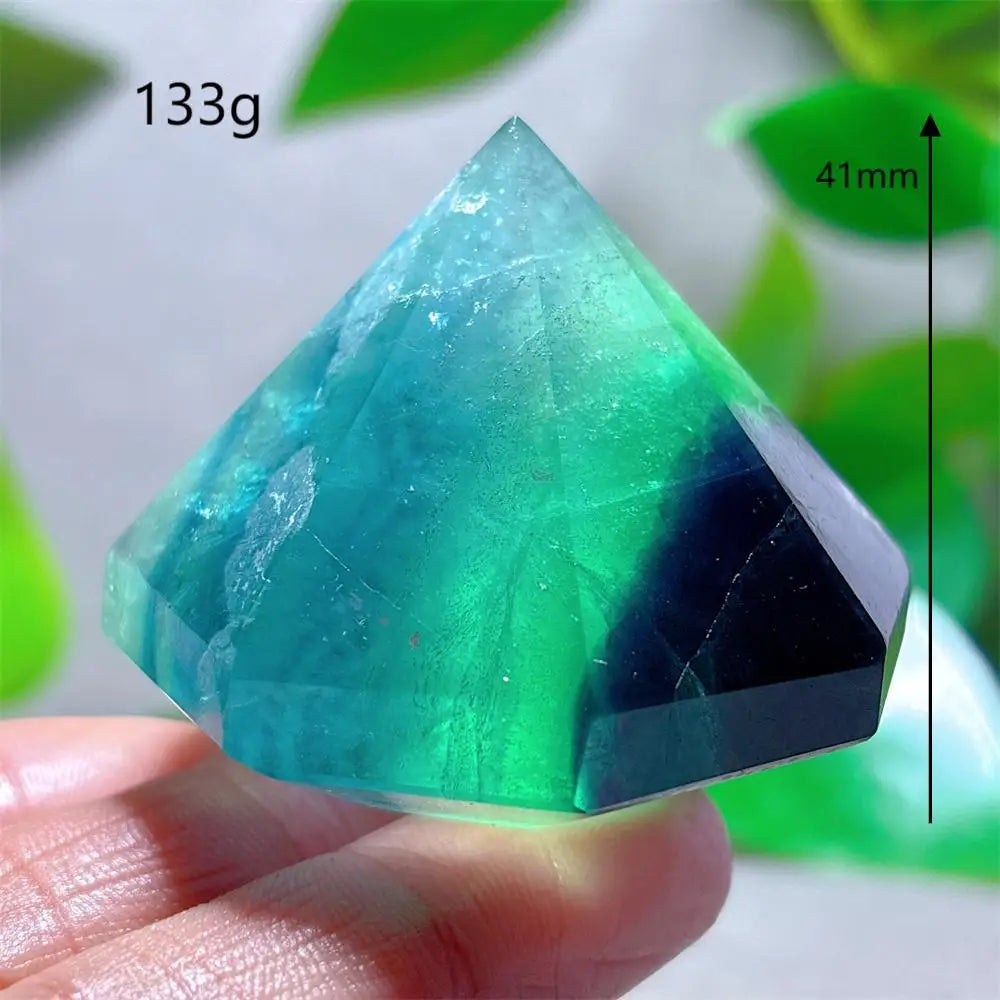 Rainbow Fluorite Flame – Natural Quartz Energy Crystal