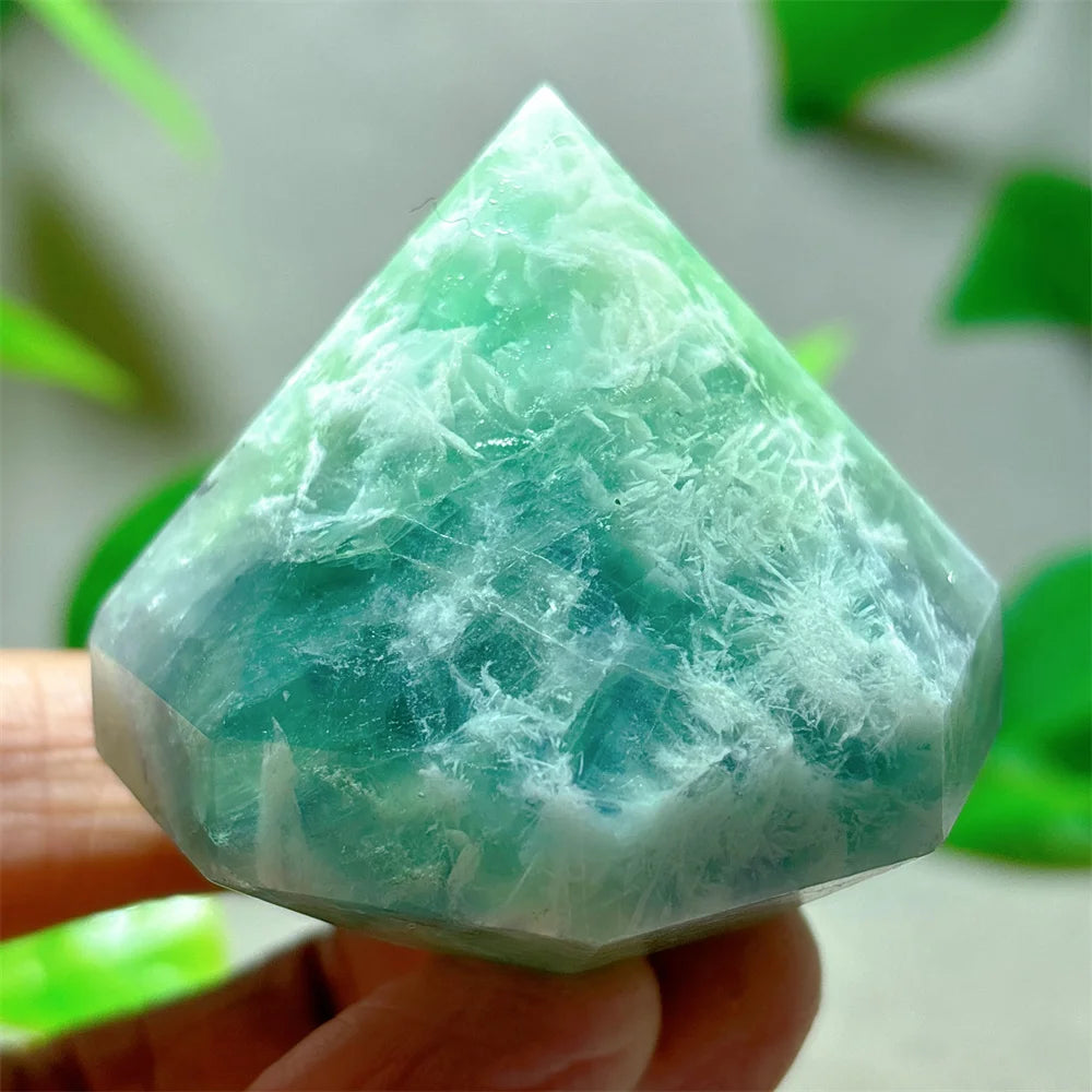 Rainbow Fluorite Flame – Natural Quartz Energy Crystal