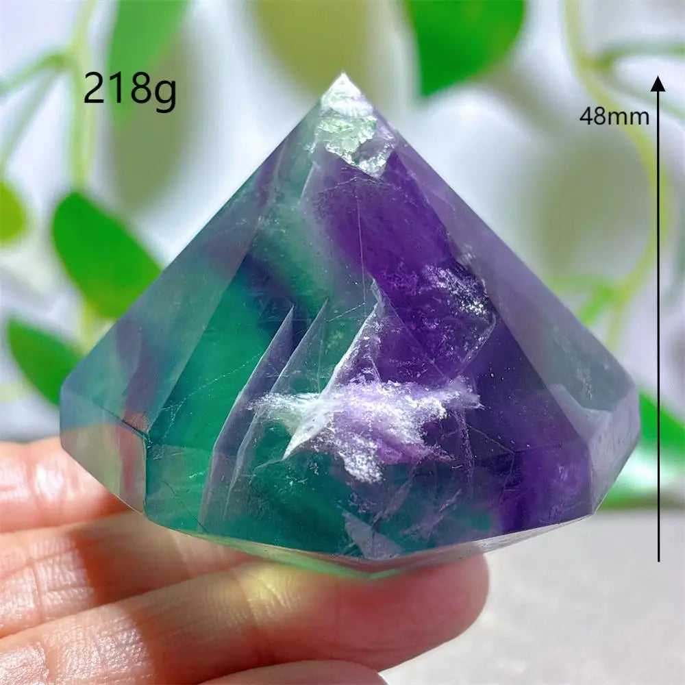 Rainbow Fluorite Flame – Natural Quartz Energy Crystal
