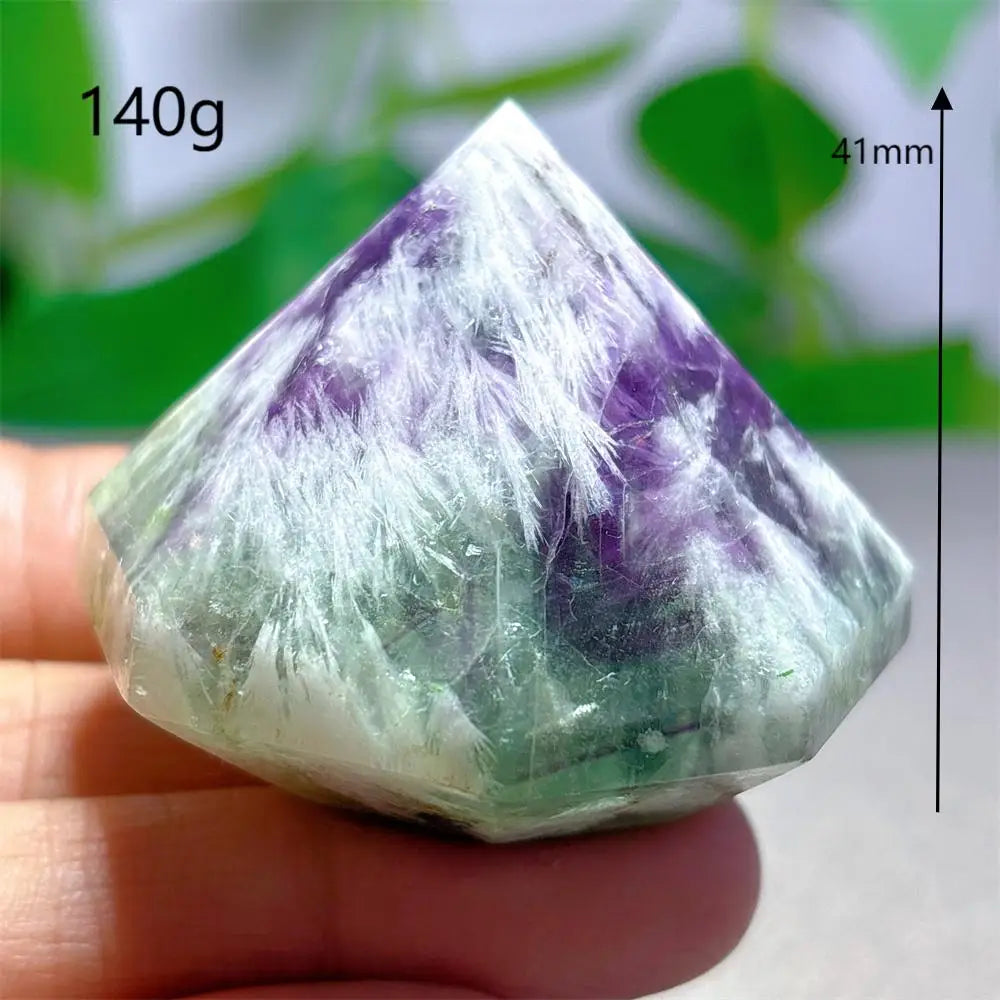 Rainbow Fluorite Flame – Natural Quartz Energy Crystal