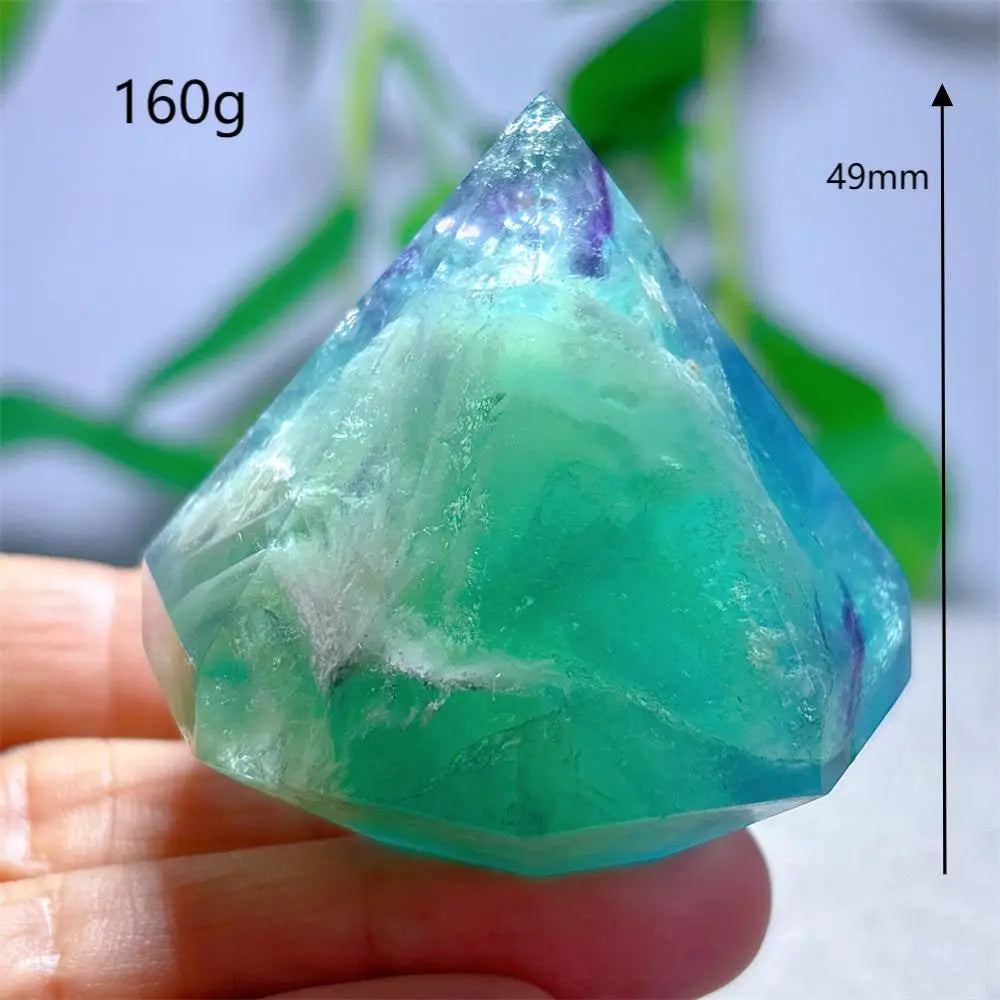 Rainbow Fluorite Flame – Natural Quartz Energy Crystal