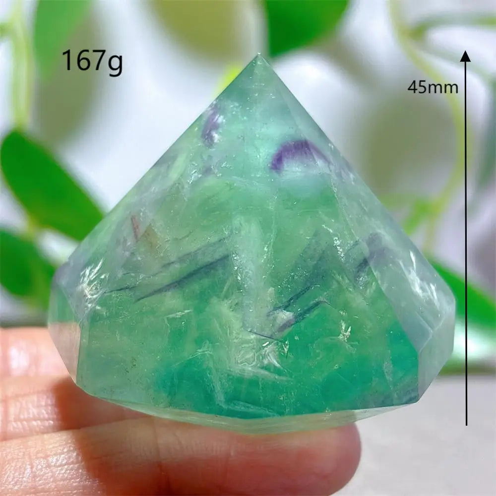Rainbow Fluorite Flame – Natural Quartz Energy Crystal