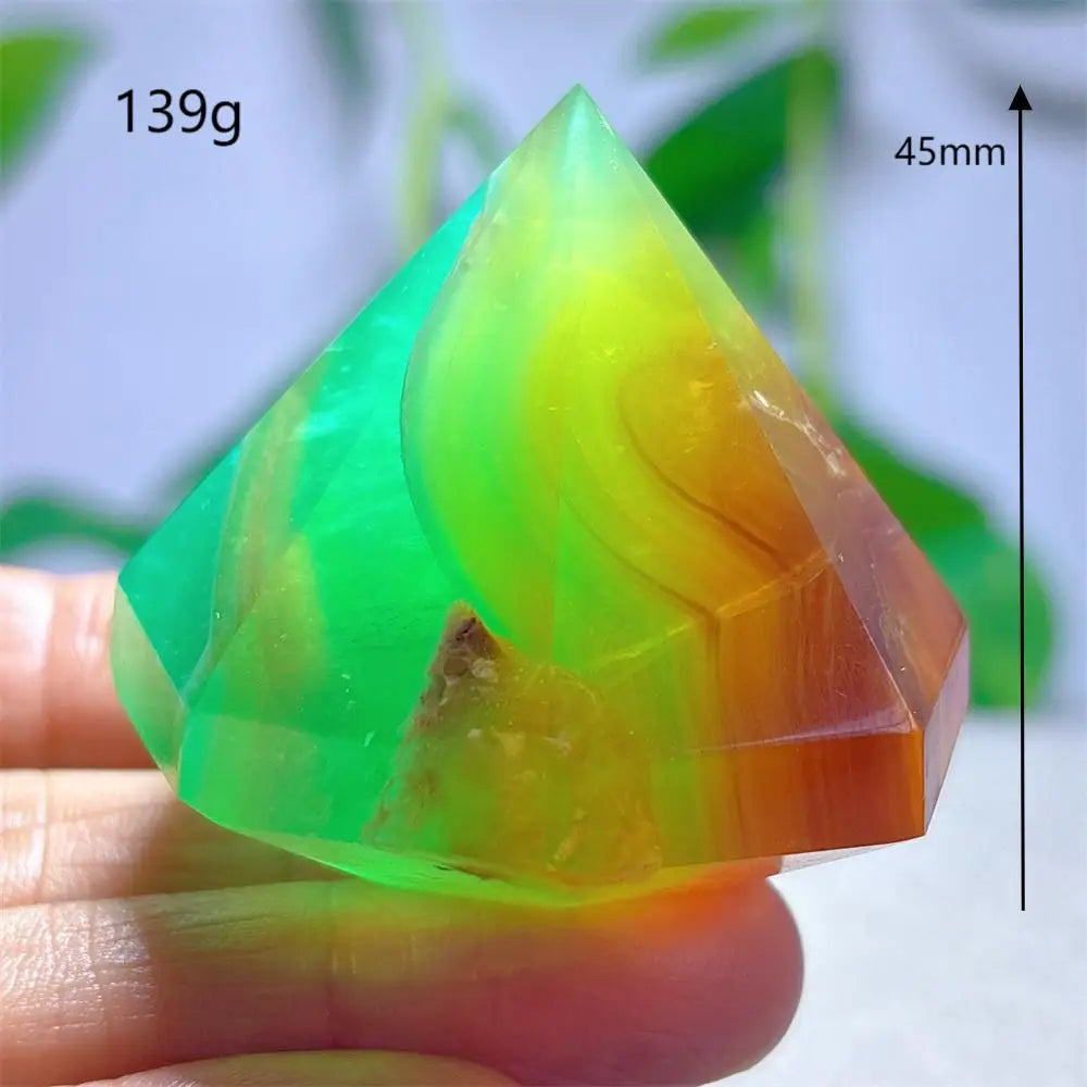 Rainbow Fluorite Flame – Natural Quartz Energy Crystal
