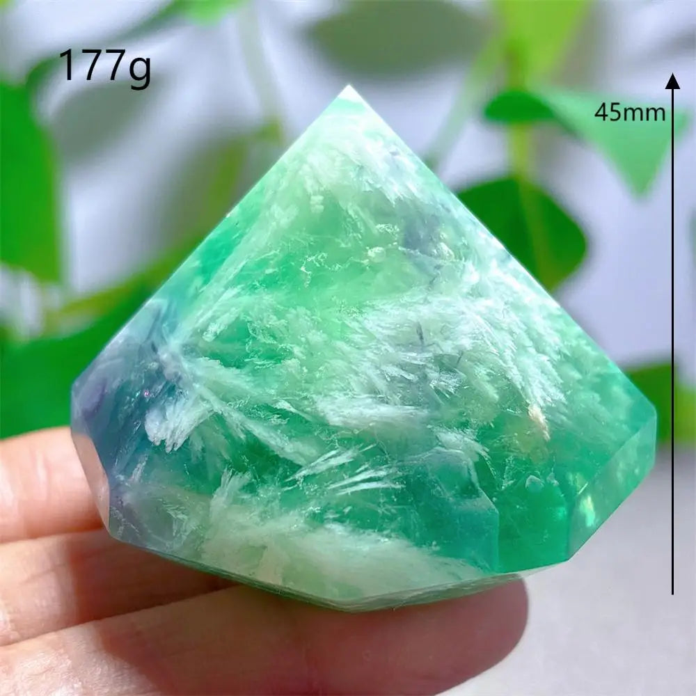 Rainbow Fluorite Flame – Natural Quartz Energy Crystal