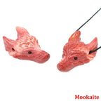 Wolf Head Crystal Pendant - Wild Spirit Totem