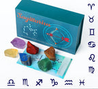 Zodiac Gem Box - 12 Constellation Crystal Set Gift