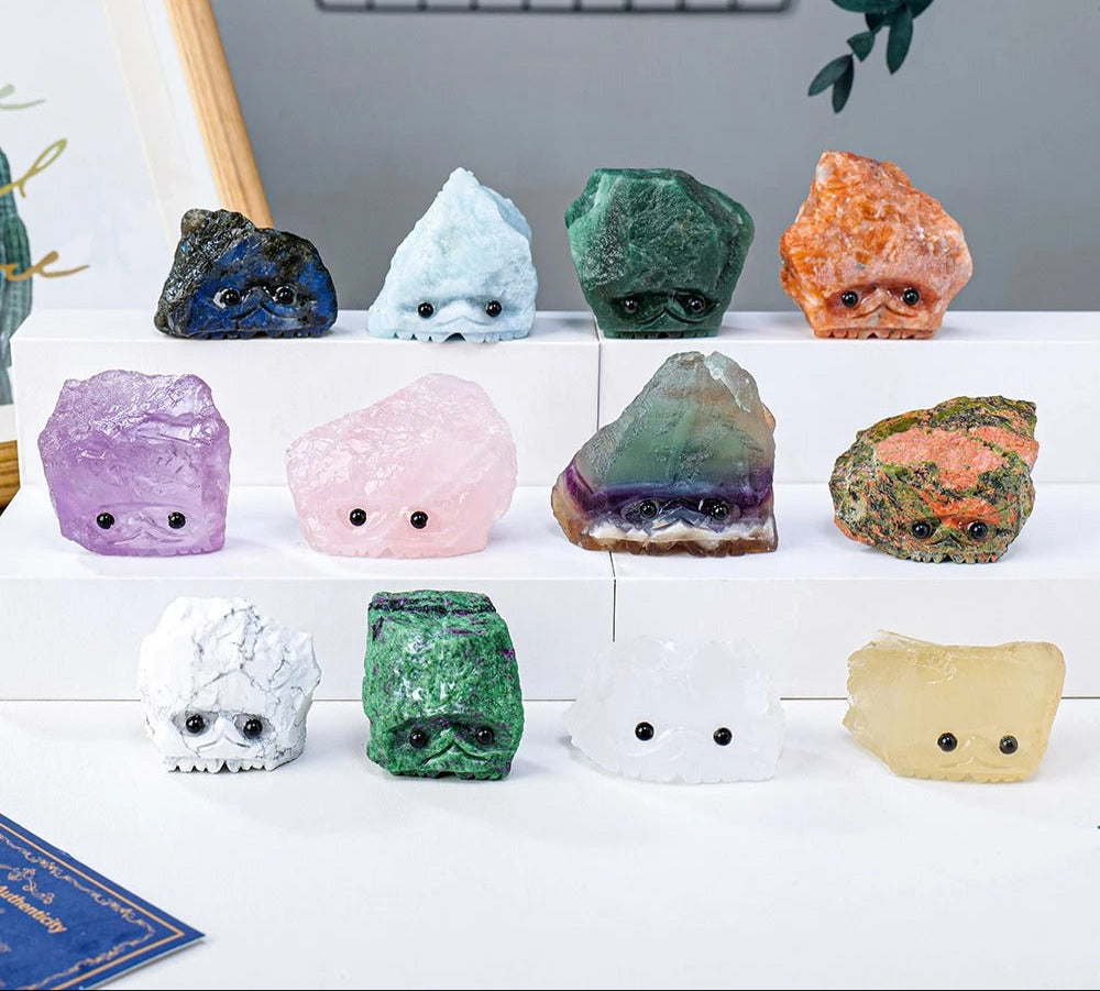 Gemstone Guardian Totem - Raw Crystal Spirit Companions