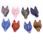 Wolf Head Crystal Pendant - Wild Spirit Totem