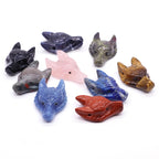 Wolf Head Crystal Pendant - Wild Spirit Totem