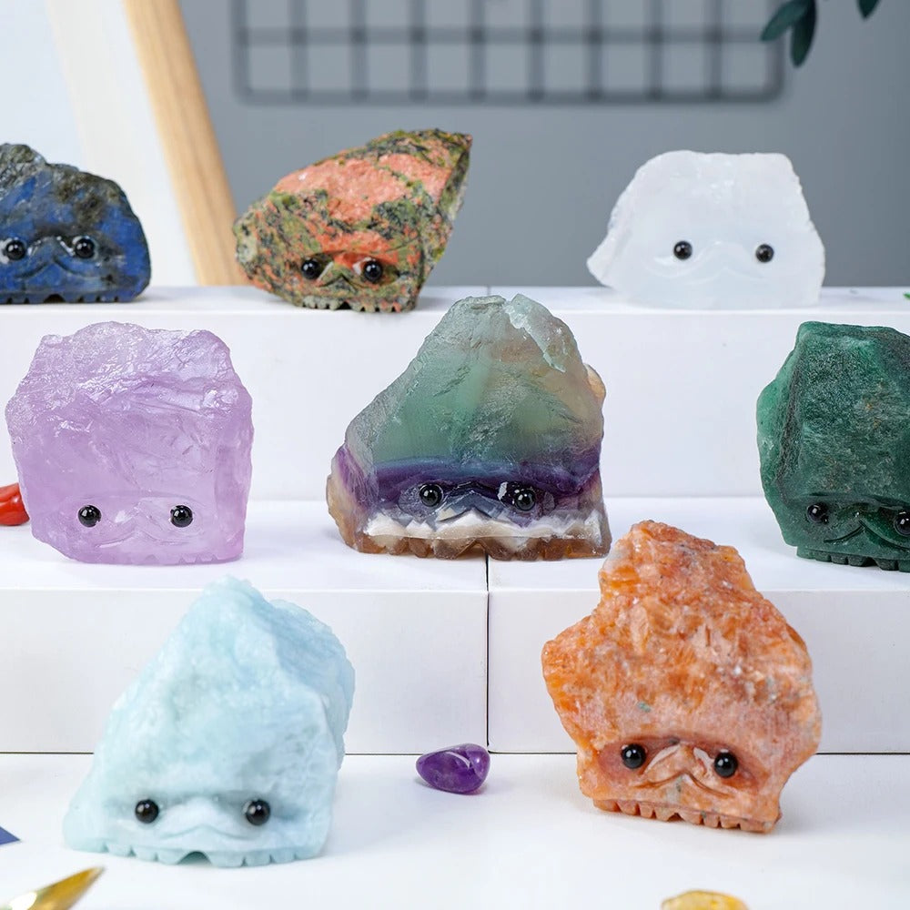 Gemstone Guardian Totem - Raw Crystal Spirit Companions