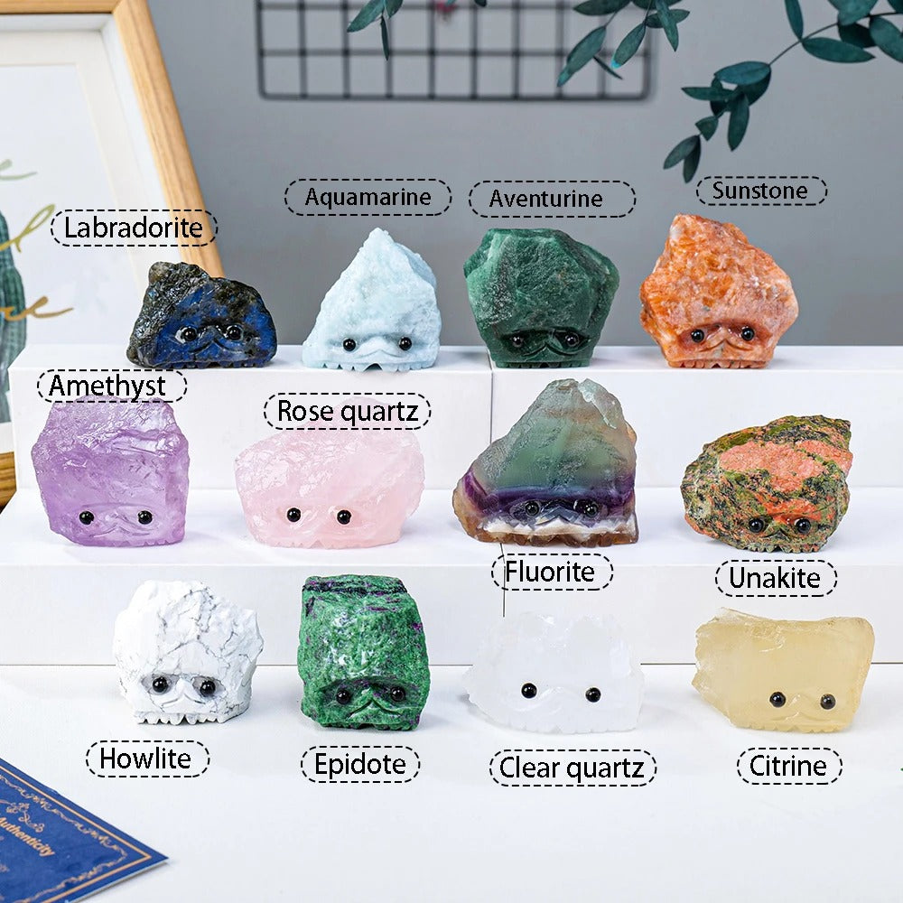 Gemstone Guardian Totem - Raw Crystal Spirit Companions