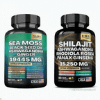 Green Seamoss & Shilajit Capsules - Elemental Vitality from Ocean & Mountain